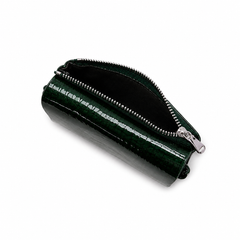 Le Croco — Portefeuille cuir verni effet crocodile