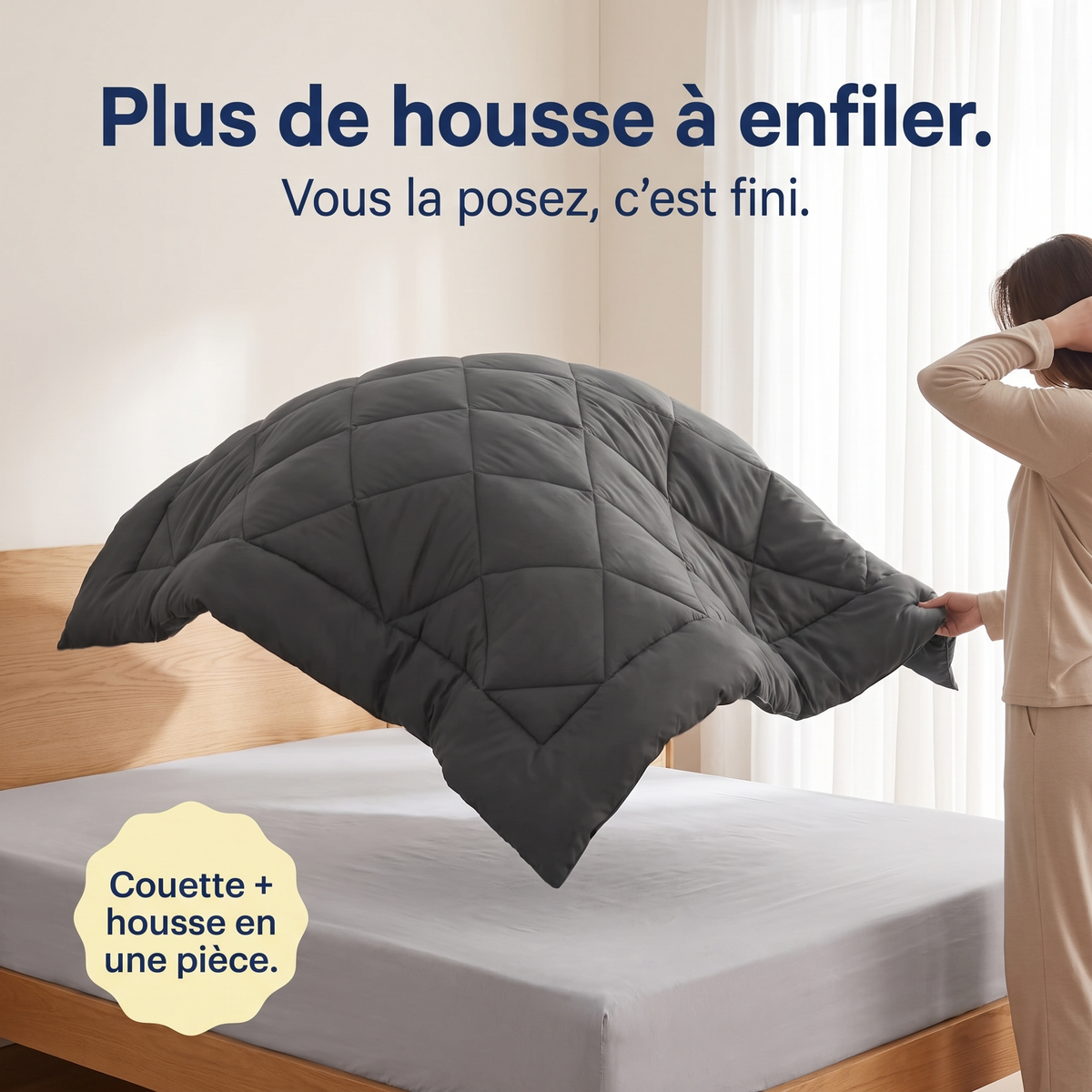 Velin — Housse de Couette 2-en-1