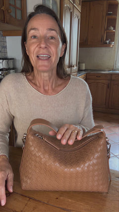 Le Tressé — Sac à main en cuir véritable